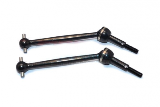 GPM Tuningteile Stahl CVD Antriebswellen vorne 64mm in schwarz für Tamiya DT03
