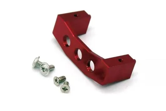 MBW RC CAR Tuningteile für RC Auto Mini Cito und DF Z06 Buggy Servohalterung aus Aluminium in rot