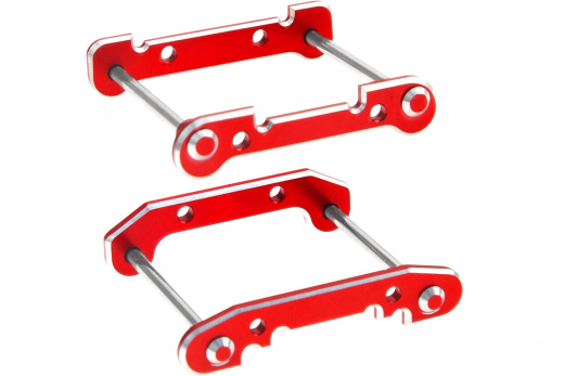 MBW RC CAR Tuningteile für RC Auto Mini Cito und DF Z06 Buggy Querlenker vorne und hinten aus Aluminium in rot
