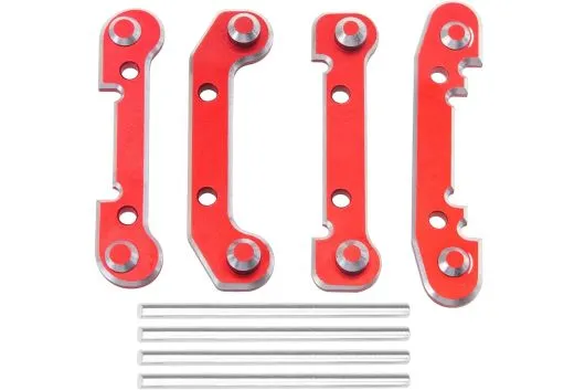 MBW RC CAR Tuningteile für RC Auto Mini Cito und DF Z06 Buggy Querlenker vorne und hinten aus Aluminium in rot