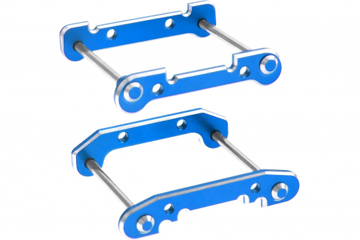 MBW RC CAR Tuningteile für RC Auto Mini Cito und DF Z06 Buggy Querlenker vorne und hinten aus Aluminium in blau