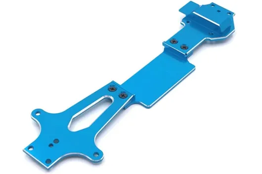 MBW RC CAR Tuningteile für RC Auto Mini Cito und DF Z06 Buggy innere 2. Hauprahmenversteifung aus Aluminium in blau