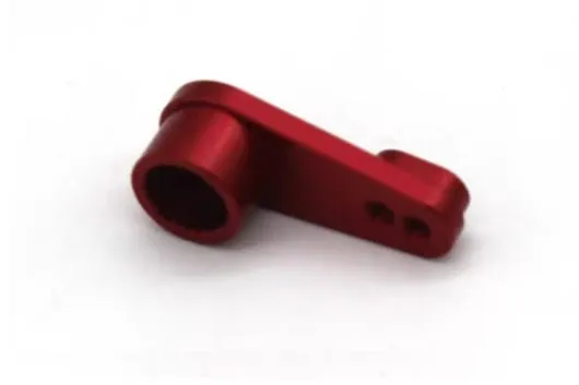 MBW RC CAR Tuningteile für RC Auto Mini Cito und DF Z06 Buggy Servoarm aus Aluminium in rot