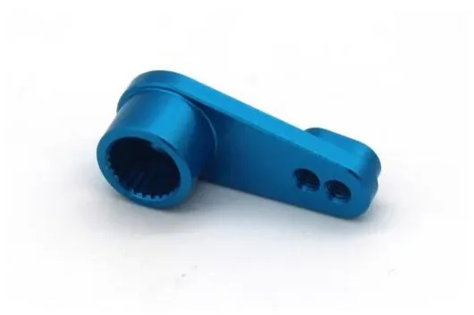 MBW RC CAR Tuningteile für RC Auto Mini Cito und DF Z06 Buggy Servoarm aus Aluminium in blau