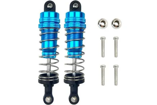 MBW RC CAR Tuningteile für RC Auto Mini Cito und DF Z06 Buggy Stoßdämpfer aus Aluminium in blau