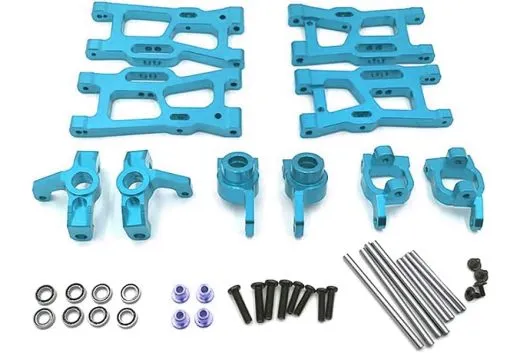 MBW RC CAR Tuningteile für RC Auto Mini Cito und DF Z06 Buggy Tuning Set aus Aluminium in blau