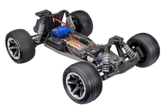 Traxxas Rustler pink 1/10 Stadium-Truck RTR Brushed mit HD Teilen (Heavy-Duty) mit Akku und 4A USB-C-Lader