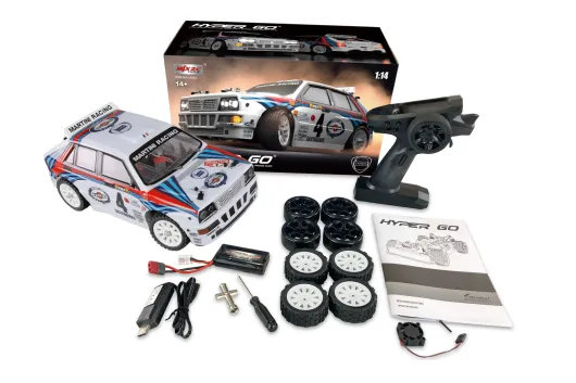 Amewi Hyper Go RC-Car Lancia Delta HF Integrale Rallye/Drift 4WD Brushless 1:14 2,4GHz RTR Set