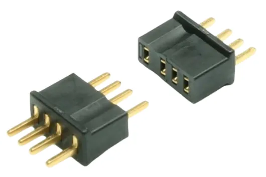 Micro Plug 4B Mikro / Stecker und Buchse 4-polig 1Paar