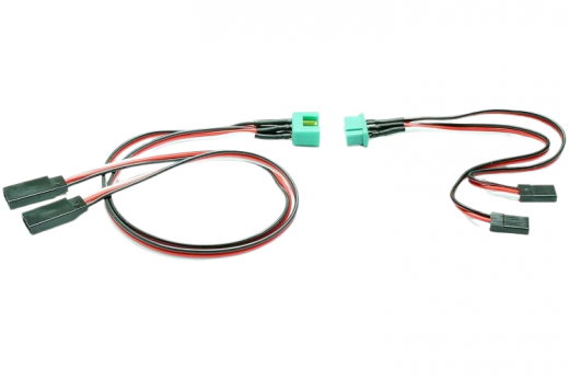 Servotragflächenkabelbaum Kabelsatz für 2 Servos MPX 6-Pol Stecker L=600mm