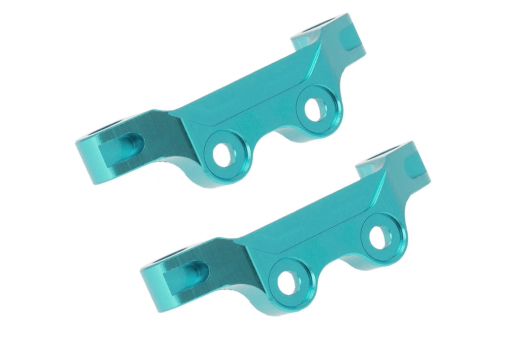 Tuningteile Aluminium Querlenker Befestigung oben in blau für Tamiya TT02