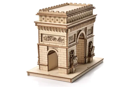 Lasercut Holzbausatz made in EU Architekturmodell Triumphbogen - 164 Teile