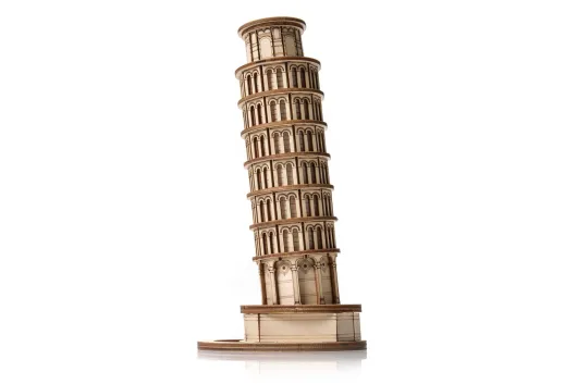 Lasercut Holzbausatz made in EU Architekturmodell Der schiefe Turm von Pisa - 183 Teile