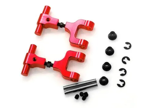 Tuningteile Aluminium Einstellbare Querlenker Hinten Oben in rot für Tamiya TT02