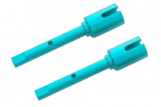 Tuningteile Aluminium Antriebswellenmitnehmer Differential Seitig in blau für Tamiya TT02