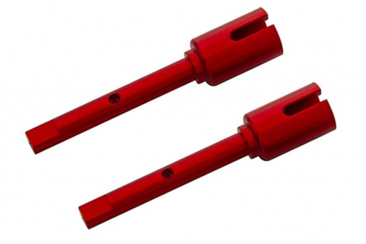 Tuningteile Aluminium Antriebswellenmitnehmer Differential Seitig in rot für Tamiya TT02