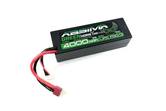 Absima LiPo Akku Greenhorn Vol.2 Stick Pack 3S 11,1V 50C 4000mAh im Hardcase mit T-Stecker