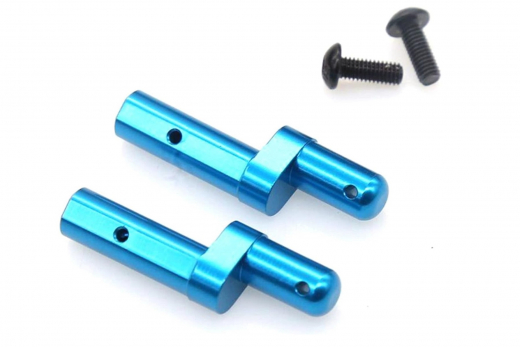 Tuningteile Aluminium Batterie Halterung Steher in blau für Tamiya TT02