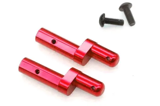 Tuningteile Aluminium Batterie Halterung Steher in rot für Tamiya TT02