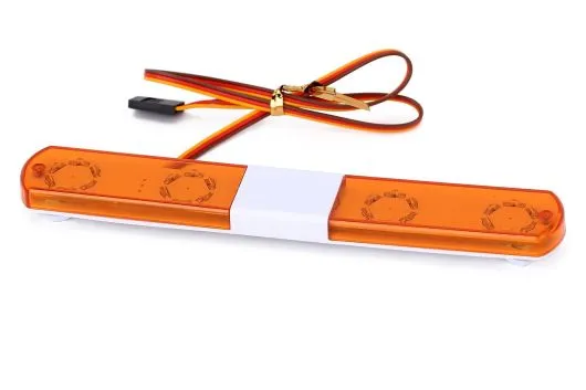 MBW RC CAR Tuningteile für 1/10 Modellautos LED Licht Set mit 5 Modis 4,8-6V Warnlichtbalken (orange)