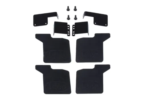 MBW RC CAR Tuningteile für TRX4 1/10 Gummi-Schmutzfänger und Montageteile in schwarz