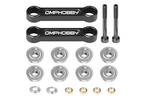 OMPHobby Ersatzteile Taumelscheiben Mischerarm in schwarz für OMPHobby M7 Heli