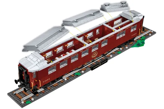 COBI Klemmbausteine Dampflokomotive Personen Wagen 1940 Compiegne - 2001 Teile