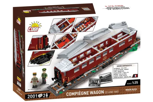COBI Klemmbausteine Dampflokomotive Personen Wagen 1940 Compiegne - 2001 Teile