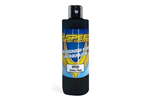 HSP H-Speed Lexan Airbrush Farbe 200ml in Schwarz / Black