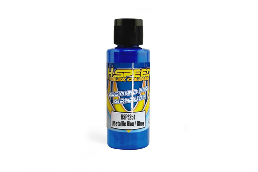 HSP H-Speed Lexan Airbrush Farbe 60ml in Metallic Blau / Blue