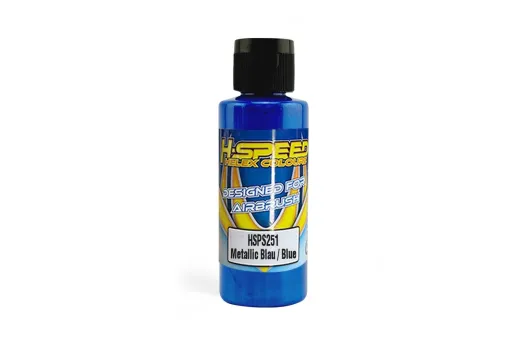 HSP H-Speed Lexan Airbrush Farbe 60ml in Metallic Blau / Blue