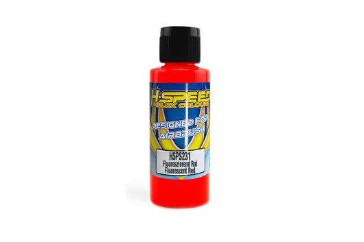 HSP H-Speed Lexan Airbrush Farbe 60ml in Fluoreszierend Rot / Red