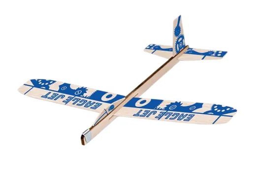 BalsaBirds Hand-Launch Glider - Blue