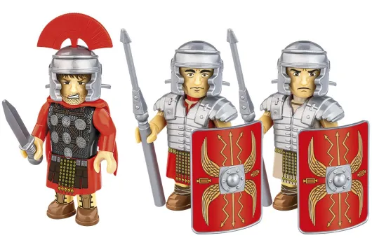 COBI Klemmbausteine Römische Soldaten Figuren und Ausrüstung - 39 Teile