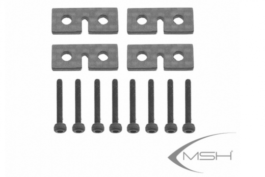 MSH Nimbus Servobefestigung 4Stück mit M2,5x10 Schrauben 8Stück