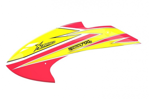 XLPower Ersatzteile Kabinenhaube in gelb rot für XLPower Specter V2