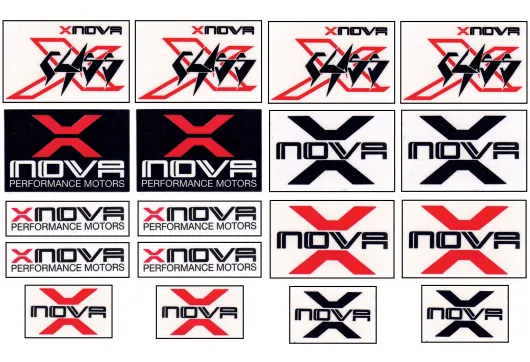 Xnova Aufkleber / Sticker X-Class 16Stück