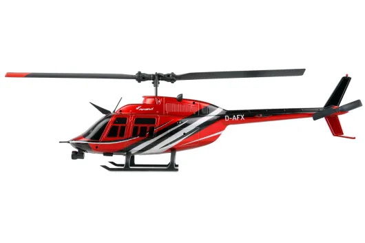 Amewi RC Heli Scale Hubschrauber Bell 206CP Jet Ranger 6-Kanal 6G RTF in rot schwarz