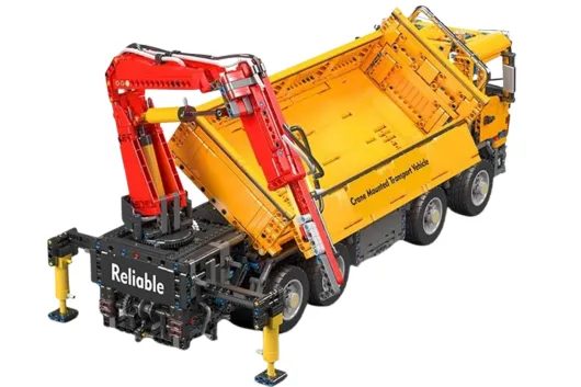 MouldKing Klemmbausteine LKW mit Selbstentladekran mit RC Set - 4012 Teile