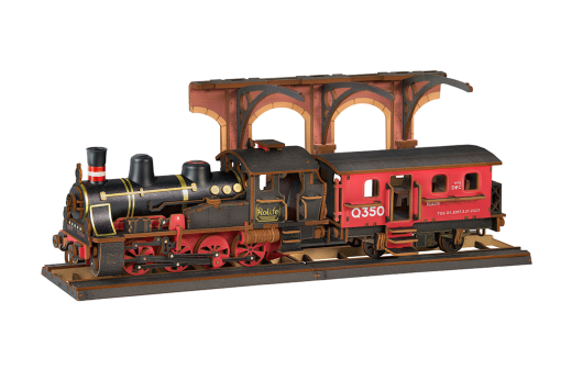 Lasercut Holzbausatz Lokomotive Steam Journey 365 Teile