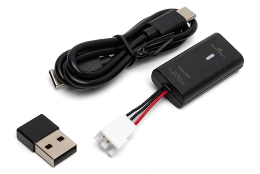 Spektrum Ersatzteile 2S PH2.54 JST-XH 3-pin LiPo USB-C 500mAh Ladegerät für Losi Micro-B Buggy 1/24 und Micro-T Stadium Truck 1/28