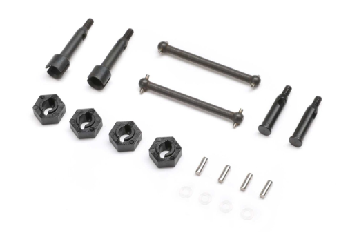 Losi Ersatzteile Antriebswellen, Achsen und Radmitnehmer für Micro-B Buggy 1/24 und Micro-T Stadium Truck 1/28