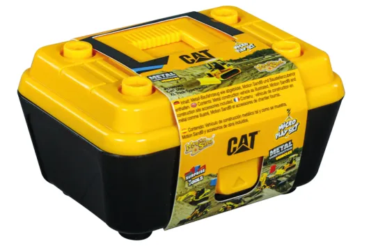 CAT MICRO PlaySet Box D5G XL Planierraupe mit Sand