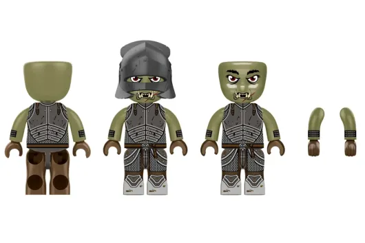 KiddiCraft Klemmbausteine Waldläuferhütte - 331 Teile