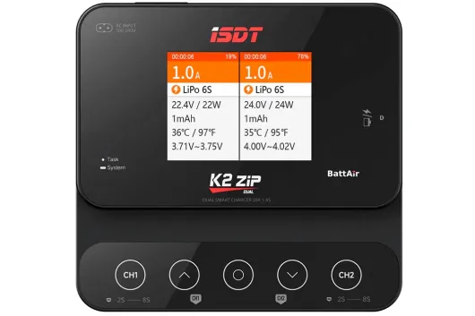 ISDT K2 ZIP Duo Ladegerät - 200/500W, 20A, 2x8S