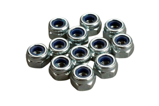 Traxxas Ersatzteile Stoppmutter in silber 3mm 12Stück
