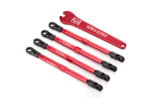 Traxxas Tuning Spurstangen aus Aluminium in rot 4Stück für E-Revo 1/16