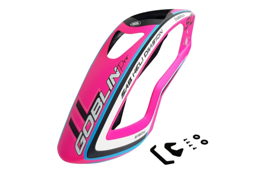 SAB Goblin Kabinenhaube aus CFK in matt pink für iL Goblin 700 Pro
