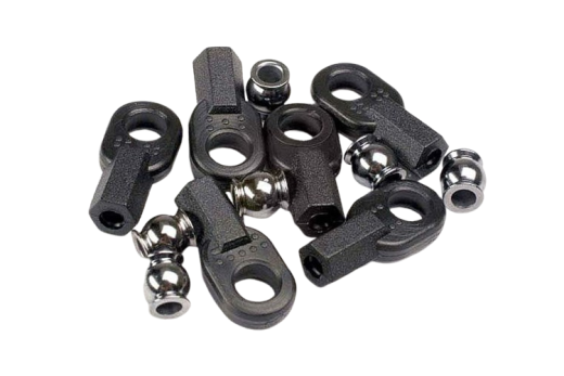 Traxxas Ersatzteile Kugelkopfpfannen Lang mit Kugeln 6Stück für Bandit, Bigfoot, Rustler und Stampede 1/10