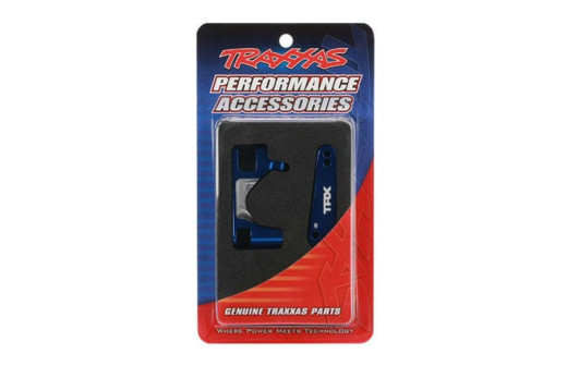 Traxxas Tuning C-Hubs aus 6061-T6 Aluminium in blau vorne für Rustler und Slash 1/10